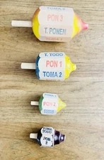 4 Wood Toma Todo 1 Jumbo, 1 Big, 1 Medium, And 1 Small Mexican Traditional Toy