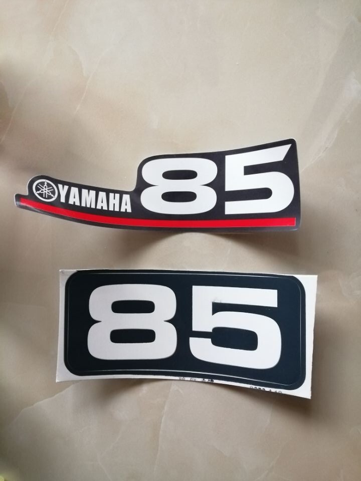 Yamaha 85 HP Two 2 Stroke Outboard Engine Decals Sticker Set ...