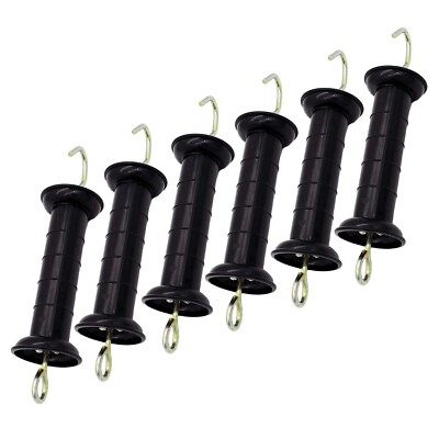 JBTOZIUY 6 Pcs Plastic Electric Fence Gate Handle Insulators Gate Handle New