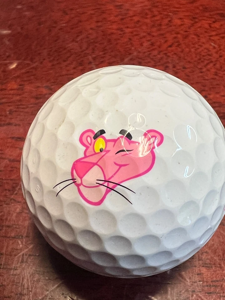 Pelota de golf Pink Panther Logo blanca usada rara precepto limitado (L-24-4) (una pelota) Foto 2 de 4