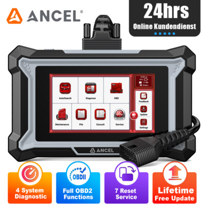 2026 Profi  KFZ Diagnosegerät Auto OBD2 Scanner 4System+7 Services ANCEL DS100