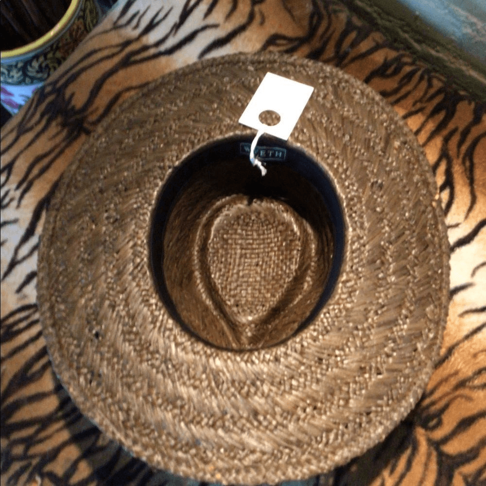 Host Pick ! ??! Wyeth chocolate woven straw rancher hat NEW ! Wyeth chocolate woven straw rancher hat | eBay main image 4