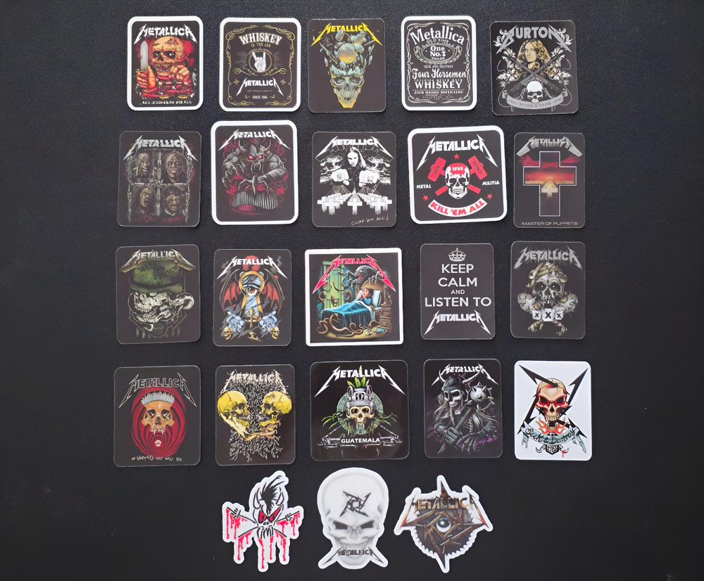Metallica Stickers Cliff Burton Decals Heavy Metal Rock Music Master Of Puppets