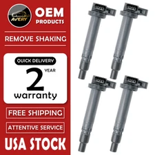 Pack 4 Ignition Coil For Toyota Tacoma 2000 2001 2002 2003 2004 2.4L 2.7L UF323