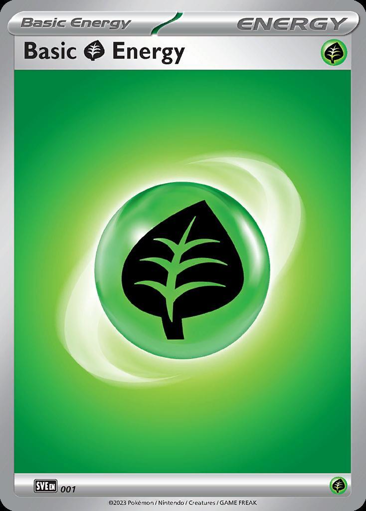 Pokemon Basic Grass Energy (1/16) Scarlet & Violet Energies NM