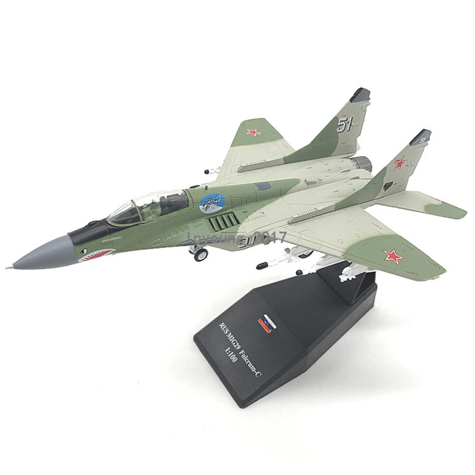 1:100 Mikoyan MiG-29 Fulcrum-C 1977 Russian Model Diecast Metal Airplane Model - Image 4 of 4