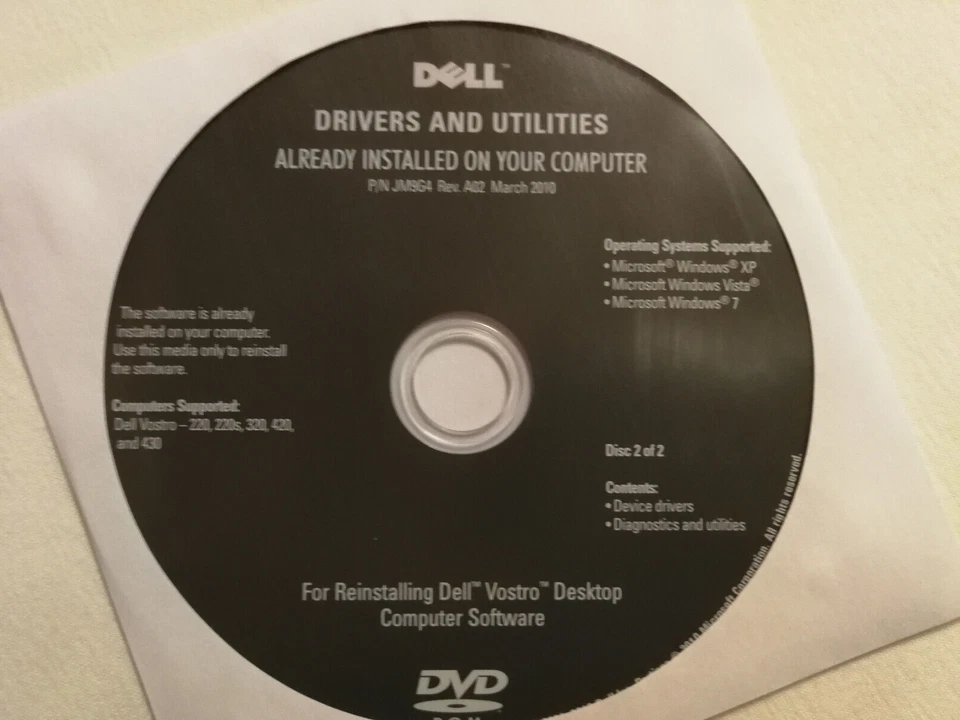 Drivers and Utilities DVD  Dell  - Bild 4 von 4