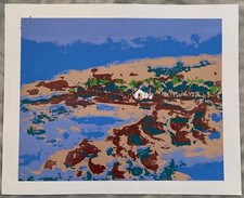 Rita Theis 1931 - 2018 Gelsenkirchen, Handsiebdruck Motiv: Landschaft