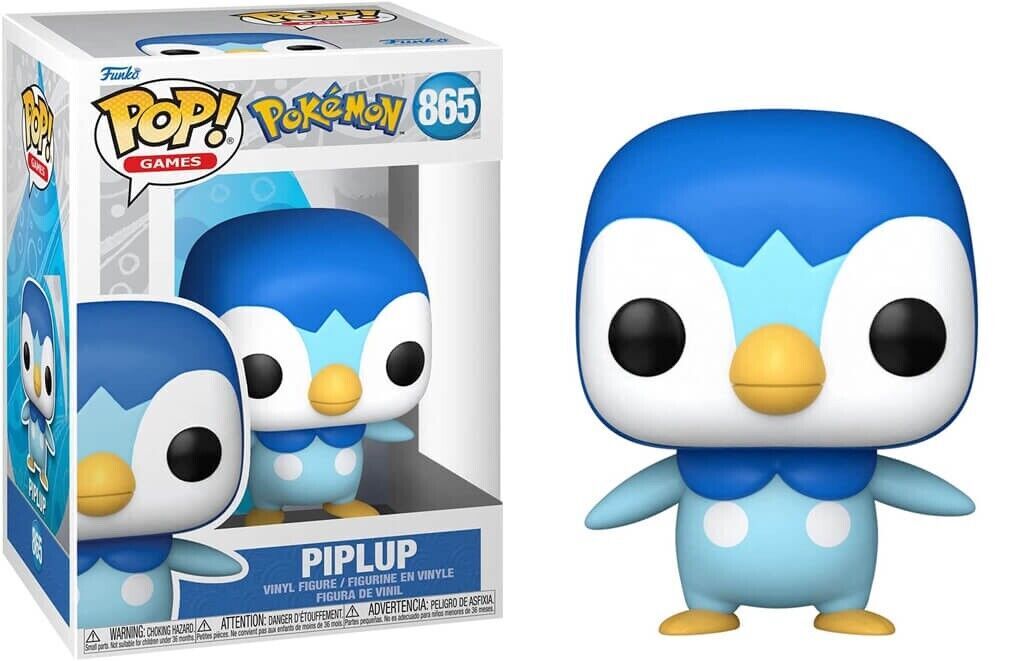 Thumbnail - Pokemon Figur Piplup Tiplouf Nr. 865 Funko Pop Offiziell Verfügbar