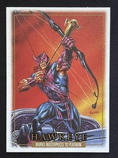 Marvel Masterpieces '92 Platinum Hawkeye LEATHER #34