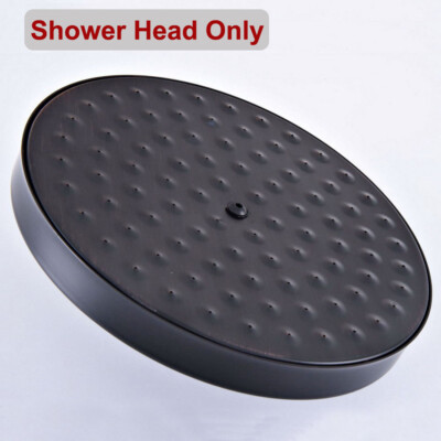 8'' inch Oil Rubbed Bronze Round Rainfall Rain Bathroom Shower Head & Shower Arm