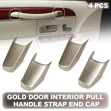 4PCS Door Interior Pull Handle Strap End Cap Trim For Lincoln Town Car 2003-2011