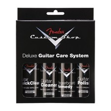 Fender Custom Shop Deluxe Guitar Care System Cleaner/Conditioner/Polish Kit 4 P…