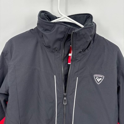 Rossignol Jacket Long Sleeve Full Zip Outdoors Ski Red Black Size