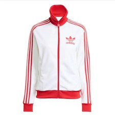 Adidas Beckenbauer White Red Sweatshirt - Pre-Owned