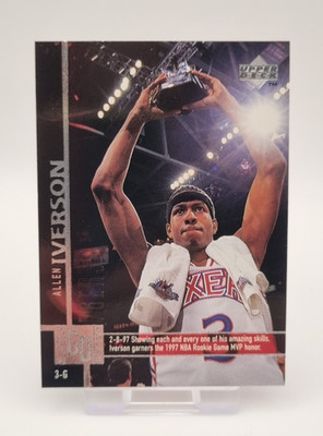 1997-98 Upper Deck Allen Iverson #93 Philadelphia 76er NBA