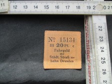 Vintage monety-Saksonia Drezno, stare 20 pf Tramwaj Pieniądze za przejazd