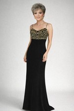 ADRIANNA PAPELL Women's Sequins, Beaded, Embroidered Bodice Top Dress Size 2