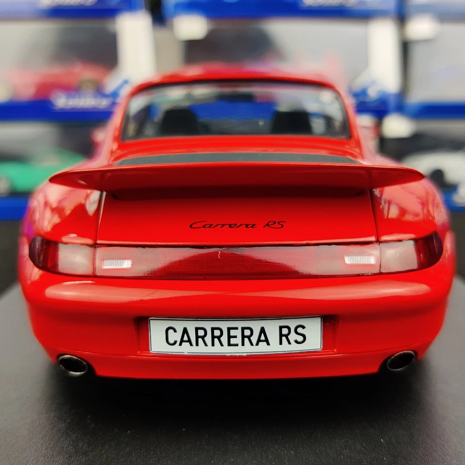 AUTO SOLIDA PORSCHE 911 (993) CARRERA RS ROSSO INDIANO 1997 1:18 NUOVA SCATOLA - Immagine 3 di 4