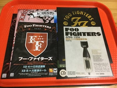 Foo Fighters Japan tour flyer 6 types FOO FIGHTERS  JAPAN TOUR 2006 3 types 2008