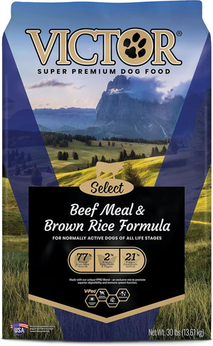 Victor Super Premium Dog Food – Select - Beef Meal 30 Pound (Pack of 1), Blue