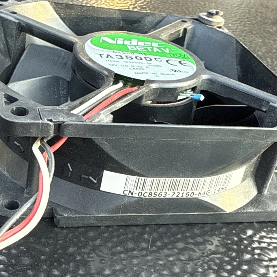 Nidec BETA V TA 350DC M35500-58 G1DEL DC 12V 0.23A C8563 3-PIN - Image 3 of 4