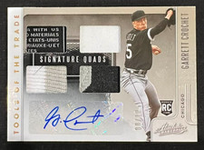 GARRETT CROCHET 2021 Absolute Tools of the Trade Quads Tag Patch AUTO RC #08/10