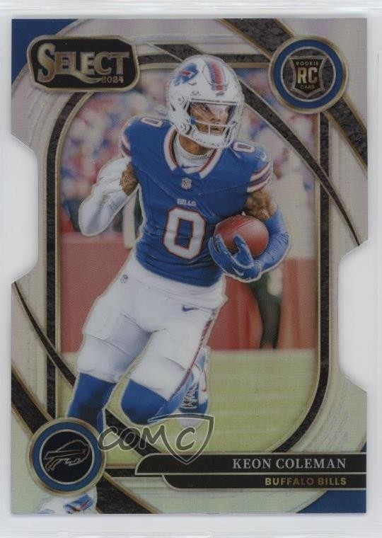 2024 Panini Select Club Level Silver Prizm Die-Cut Keon Coleman #280 Rookie RC