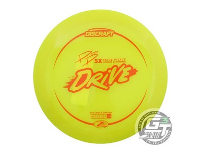 NEW Discraft [PIERCE] Z Lite Drive 157g Yellow Orange Stamp Distance Driver Disc
