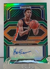 2021-22 Prizm Draft Picks Kessler Edwards Auto Green Pulsar Penmanship CPKED