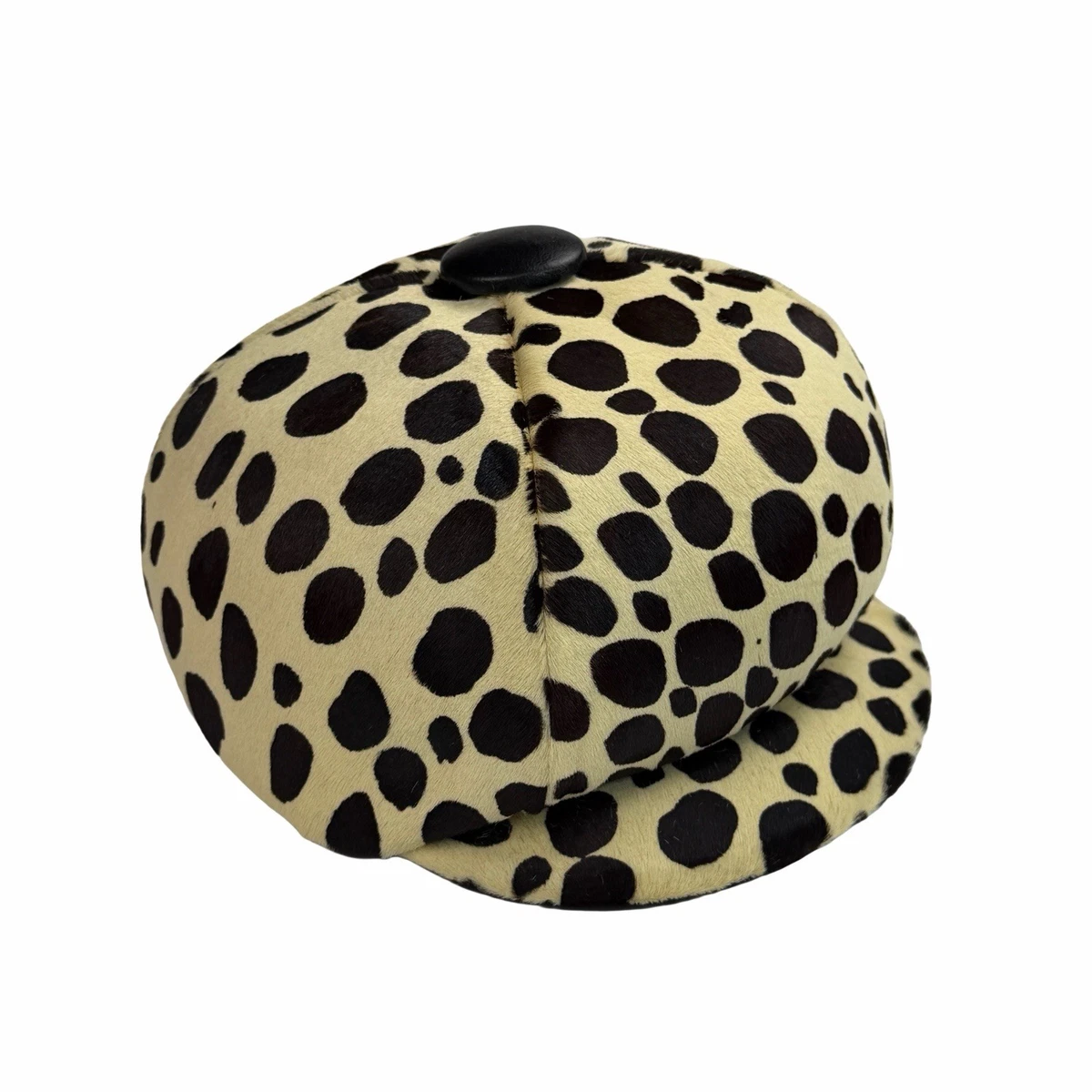 Mod Vintage Leopard Print 60’s hat 1960s Patrice Leopard Print Velour Mod Cap - Vintage Hat - Etsy main image 3