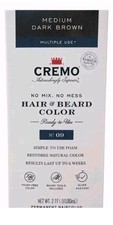 Cremo Hair  Beard Color Medium Dark Brown 2.7 fl oz Single Pack New 09