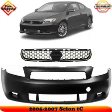 Front Bumper Cover Paintable & Grille Assembly Kit For 2005-2007 Scion tC