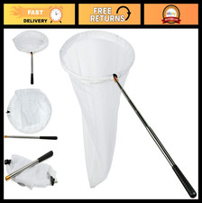 Insect  Butterfly Catching Net - 12" Ring, 24" Deep, Extends to 59" Handle