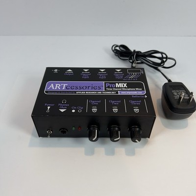ARTcessories ProMIX 3 Channel Microphone Mixer ART ProMix w/ Power Adapter