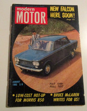 Modern Motor August 1962 -  NEW FALCON HERE SOON   - BUY IT NOW  #3