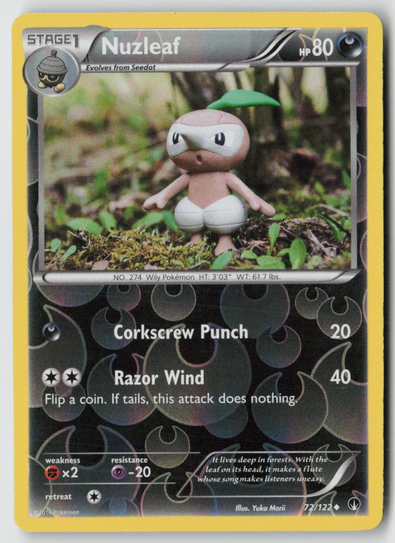 Nuzleaf 72/122 - XY - BREAKpoint Reverse Holo - PTCG - LP