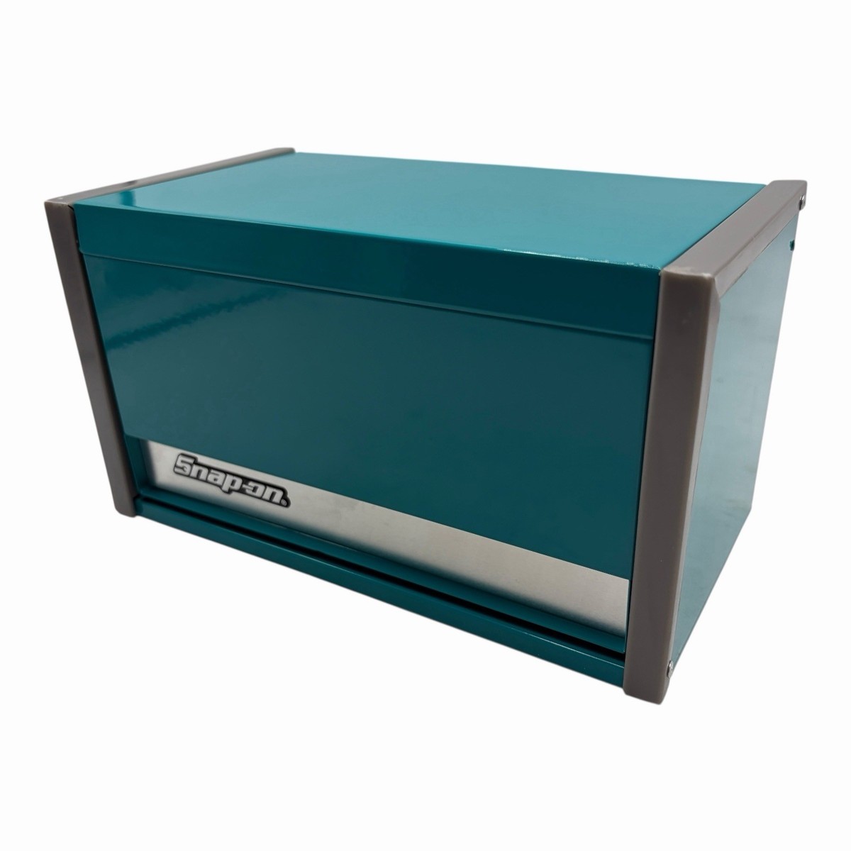 Snap-on オリコンティール 収納ボックス Snap On Teal Mini Micro Tool Box Top Chest KMC923APF Opening