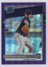 2020 Panini Donruss Optic FOTL Purple Pandora Prizm 66/99 Brendan McKay #36 0a3