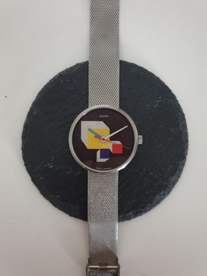 Unisex Bauhaus Uhr Walter Gropius WG022-02 Milanaise Edelstahl Armband