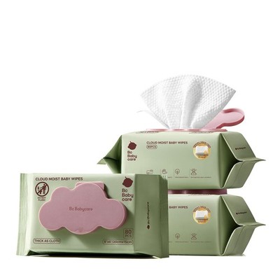 Cloud Moist Baby Wipes, Thick & XL, 99% Water, Ultra-Hydrating, Unscented, Hy...