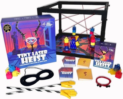 Tiny Laser Heist + Double Cross Expansion Pack Board Game - Dexterity - New