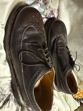 Dr. Martens 3989 Brogue Wingtip Oxford Shoes Brown Leather Made in England. 11