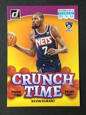 2022-23 Donruss #8 Kevin Durant Crunch Time Purple Press Proof Brooklyn Nets