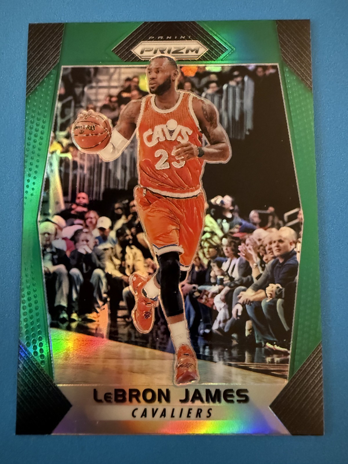 2017-18 Panini Prizm - LeBron James #191 Green Prizm