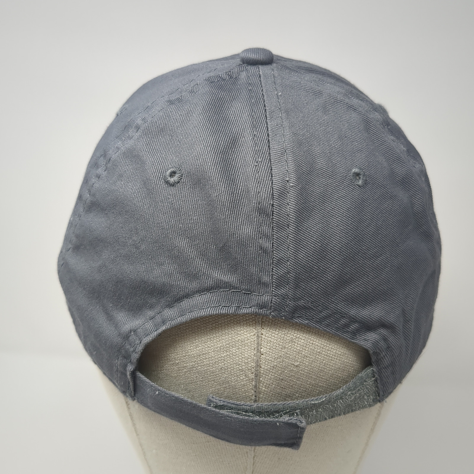 Unbranded Strapback Hat Solid Gray One Size Blank… - image 5
