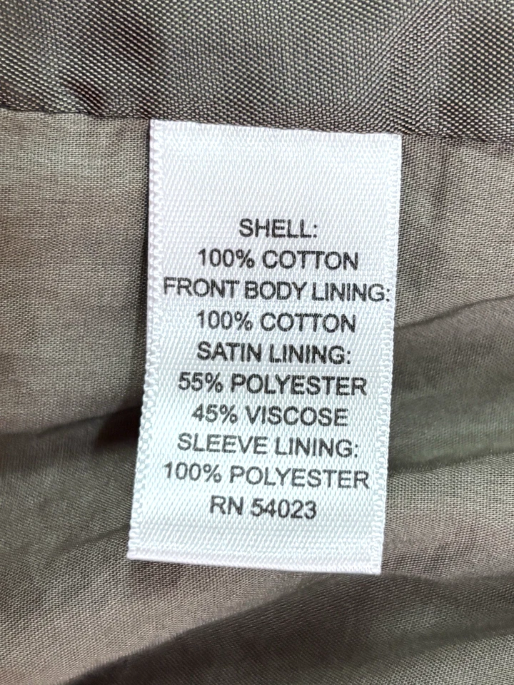 Banana Republic 38R Vintage Marrón Safari Blazer Chaqueta Abrigo Deportivo Imitación Gamuza Foto 4 de 4