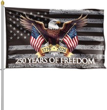 America 250 Flag 3x5 Outdoor 250 Year American Anniversary ft, Multicolor 