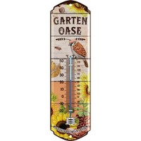 Lanolu Thermometer Garten-Oase 8X28Cm
