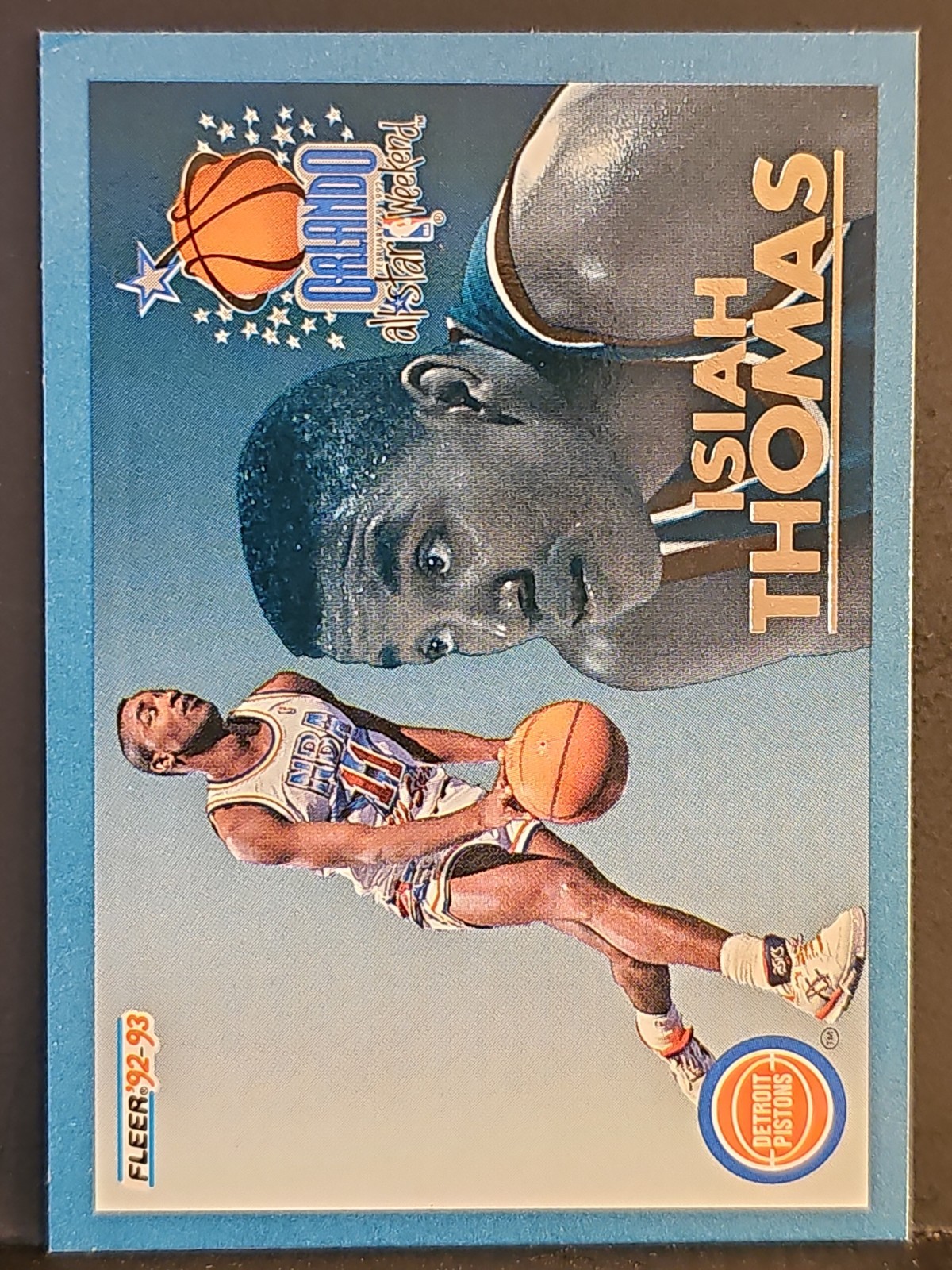 1992-93 Fleer All-Stars #11 Isiah Thomas HOF PISTONS 